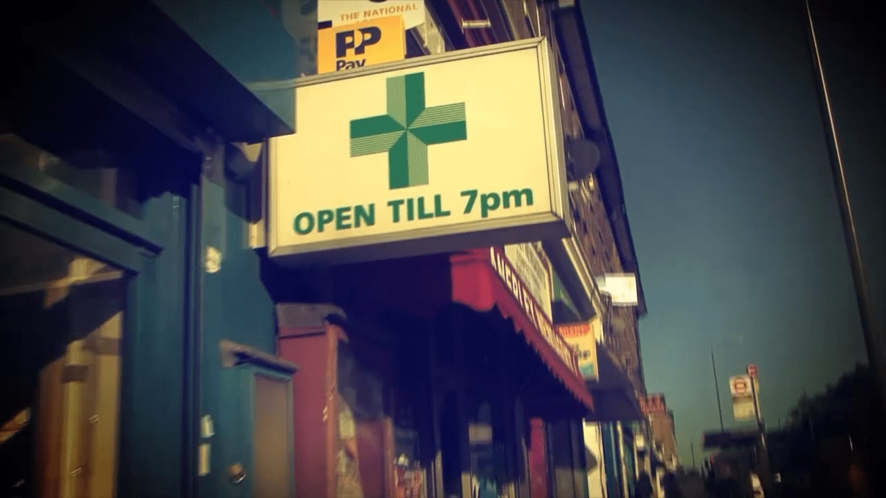 Screenshot of a forest out of focus